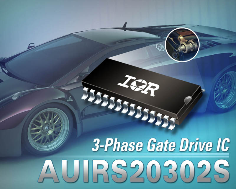 IR Introduces Robust AUIRS20302S 3-Phase Gate Drive IC for Automotive Applications