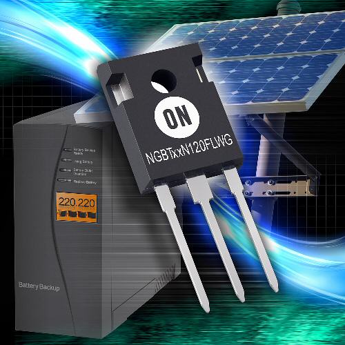 ON Semiconductor expands high-performance trench field-stop IGBT portfolio for motor control, solar, and UPS