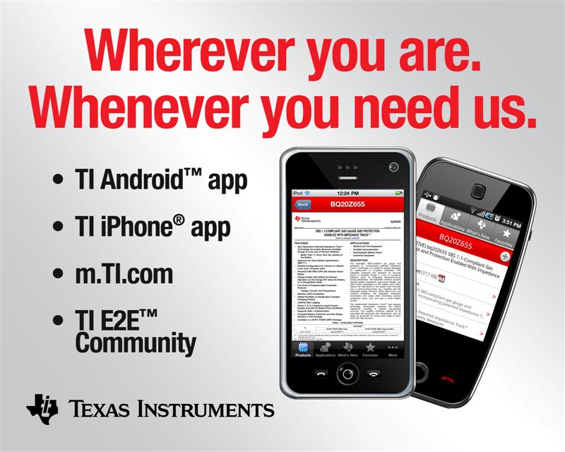TI announces mobile app for iPhone and Android users