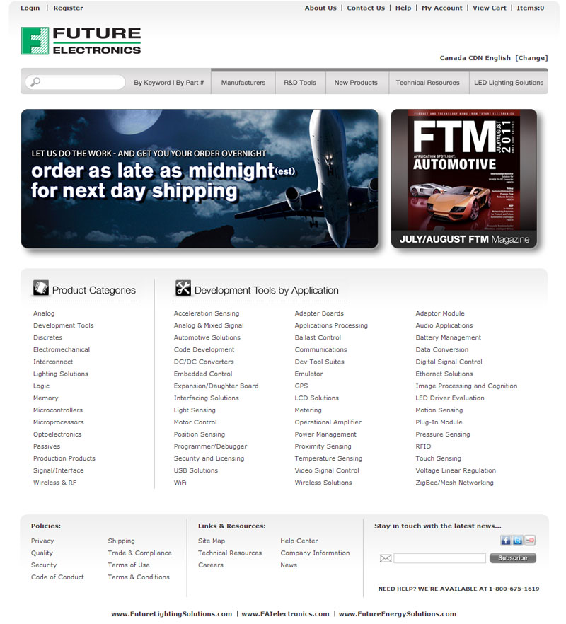 Future Electronics Launches Newly Designed Website with Enhanced Search Functionality