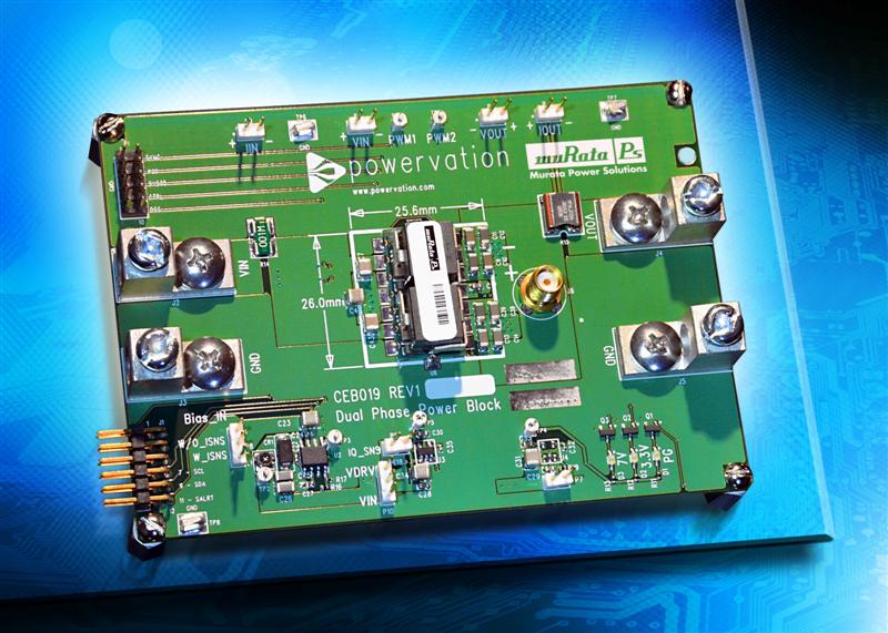Murata Power Solutions and Powervation Team Up for New Digital Reference Design Using the Industrys Highest Power Density Power Block
