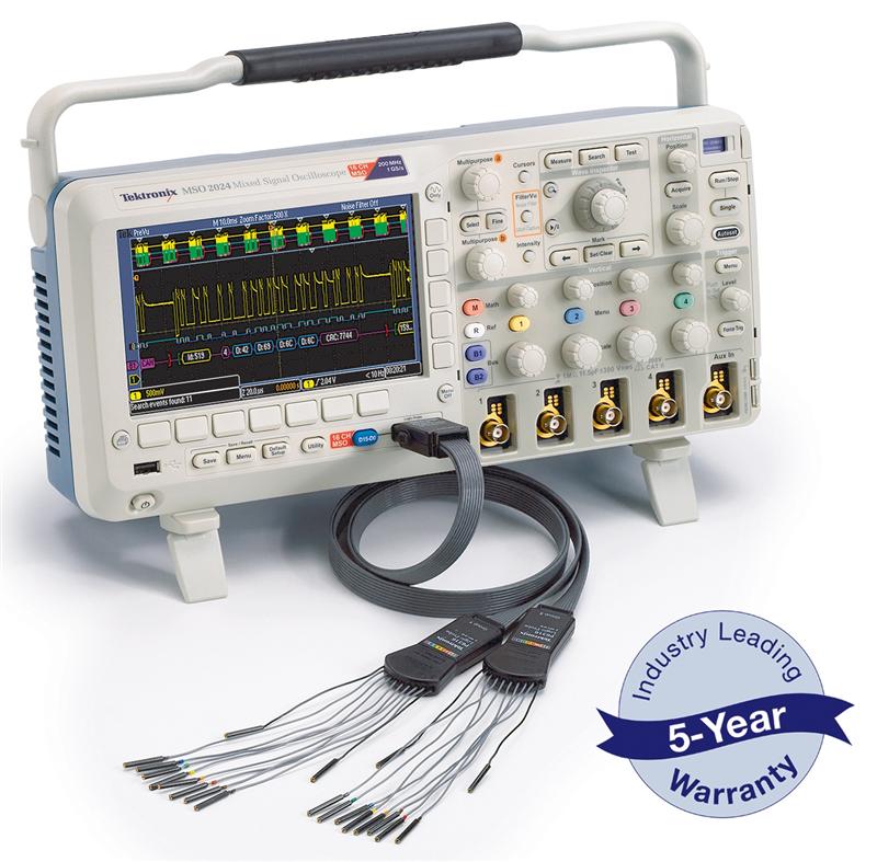 RS Components offers exclusive free warranty on range of Tektronix oscilloscopes