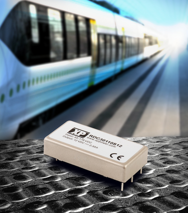 Metal-cased converter complies with railway transient and EMC standards