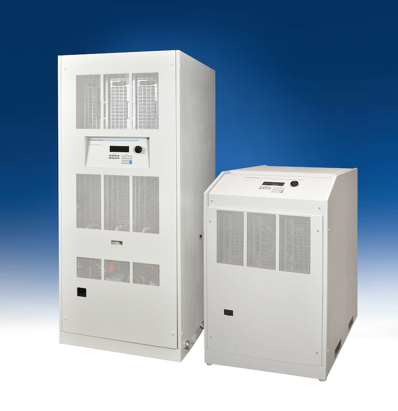 System provides power from 30 to 180 kVA with four options for voltage and frequency conversion test