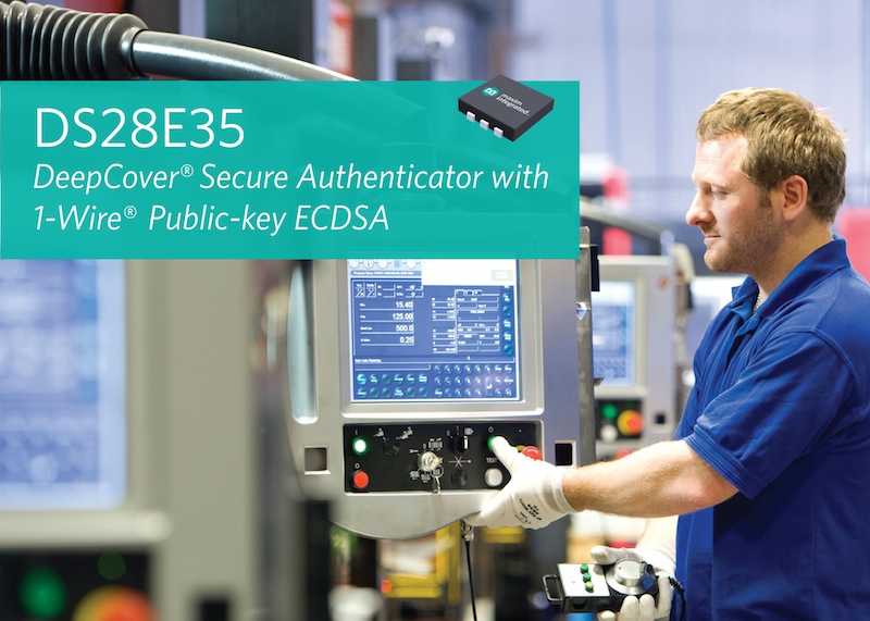 Integrated secure authenticator simplifies interconnect complexity in medical and industrial apps