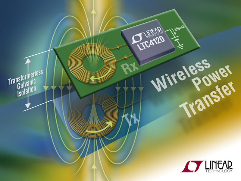 Wireless 400mA power receiver simplifies contactless battery charging over a 1.2cm air gap