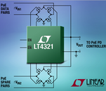 Ideal diode bridge controller minimizes power loss & heat in PoE-driven devices