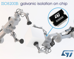 Isolated high-side switch from ST combines galvanically-isolated power and logic circuitry in the same package