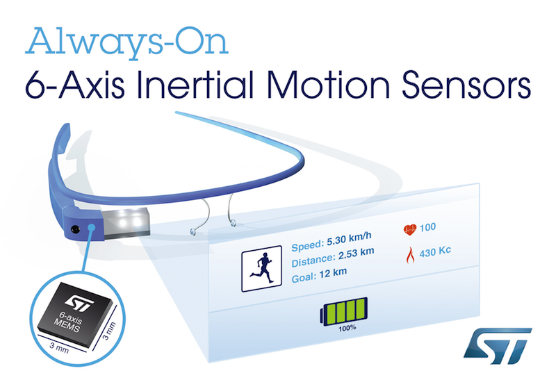 Always-on 6-Axis inertial-motion sensors claim lowest power