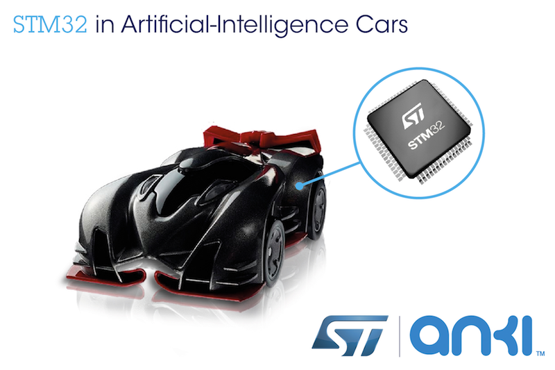 STMicro microcontroller powers miniature artificial-intelligence race cars from Anki Drive
