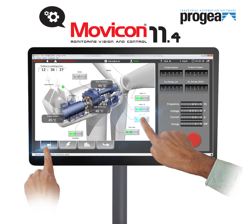 Progea expands multitouch functionality in Movicon 11.4