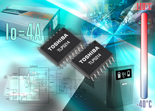 Toshiba launches 4A protection function smart gate driver photocoupler