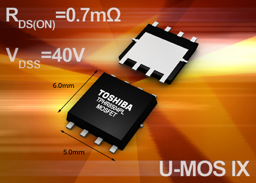 Toshiba launches their next-gen low-voltage MOSFETs