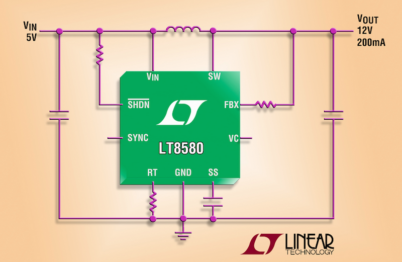 Linear's latest boost-inverter DC/DC converter handles input sources from a single-cell Li-ion to automotive inputs