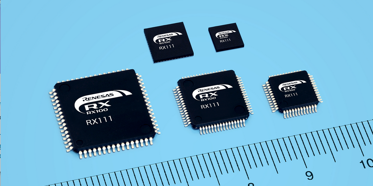 Renesas' low-power RX111 mmicrocontrollers in the 32-Bit RX family offers up to 512 KB of memory