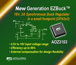 Alpha and Omega Semi launches latest EZBuck regulator in a thermally-enhanced package