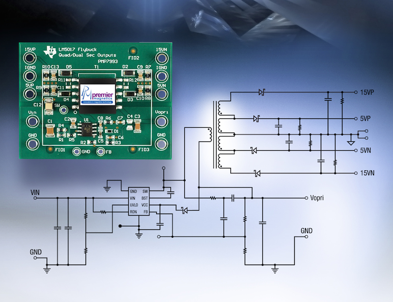 Premier Magnetics’ transformers target TI’s Fly-Buck converters