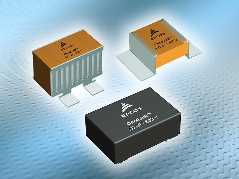 EPCOS CeraLink capacitors offer compact solution for converters