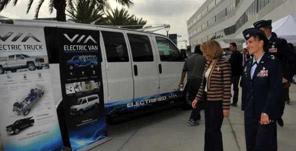 AF tests first all-electric vehicle fleet in California