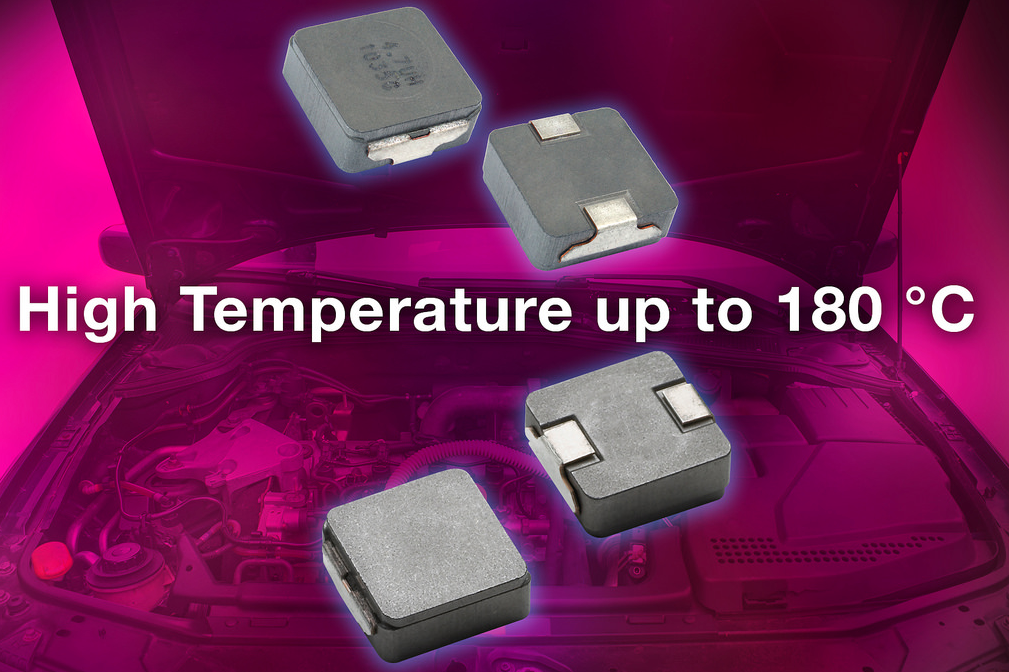 Vishay Intertechnology's low-profile automotive high-current inductor operates to +180°C
