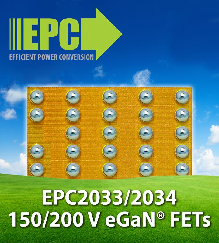 EPC unveils 7mΩ 200V, and 5mΩ 150V GaN power transistors