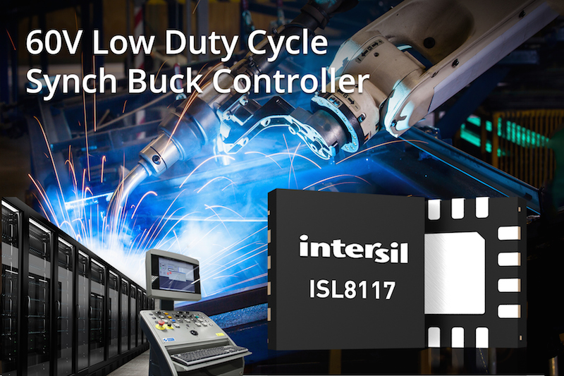 Intersil’s latest 60V synchronous buck controller simplifies supply design