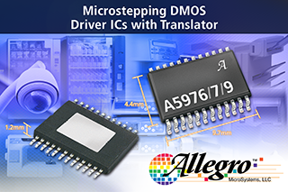 Allegro launches their latest family of microstepping motor-driver ICs