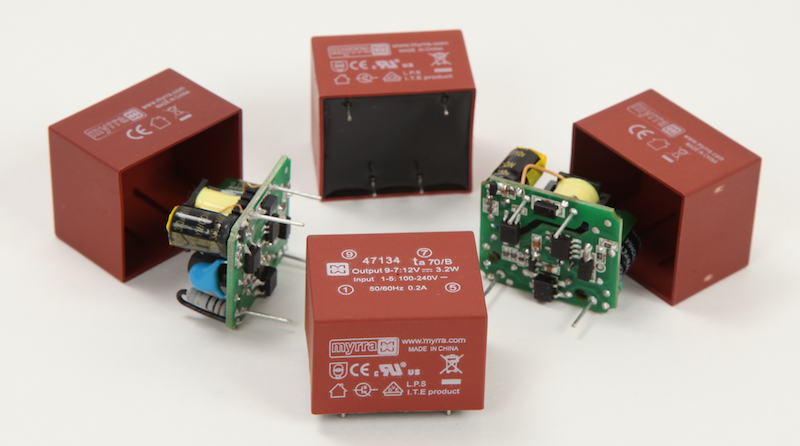 Myrra plug-and-play encapsulated supplies for low-power apps now at JPR Electronics