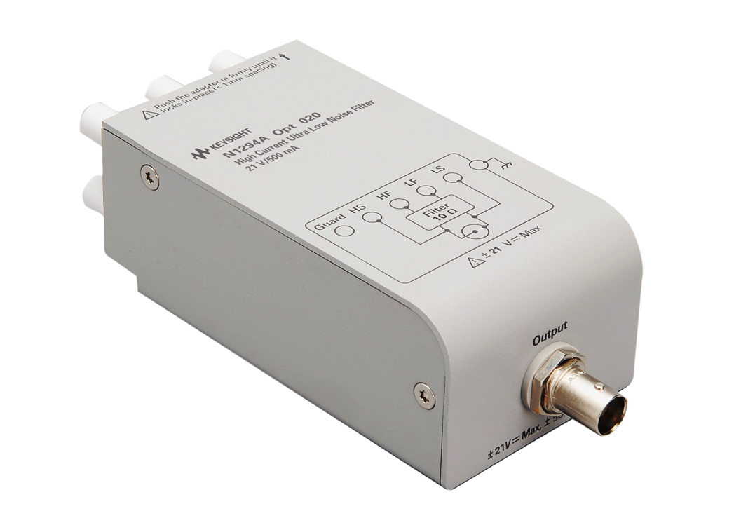 Keysight's new high-current low-noise filter extends power source’s output to 500 mA