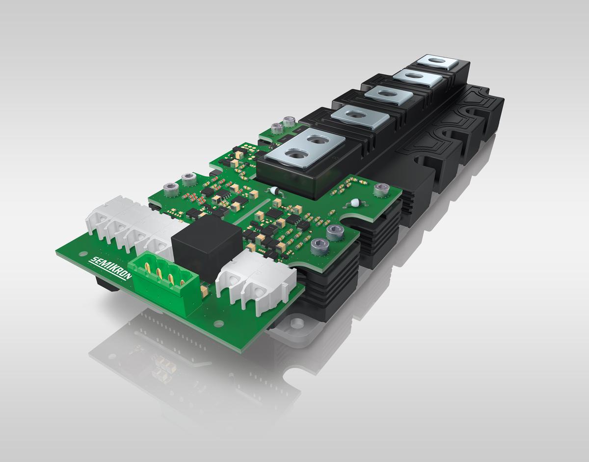 Semikron's IGBT driver with optical interface saves external sensors