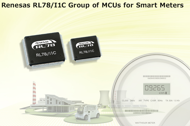 Renesas' RL78/I1C microcontrollers support international standards (DLMS) for smart meters