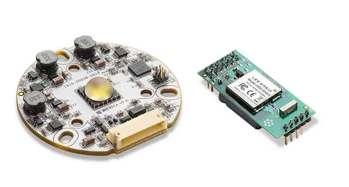 Small tunable-white LED light engine with BLE interface serves smart lighting apps