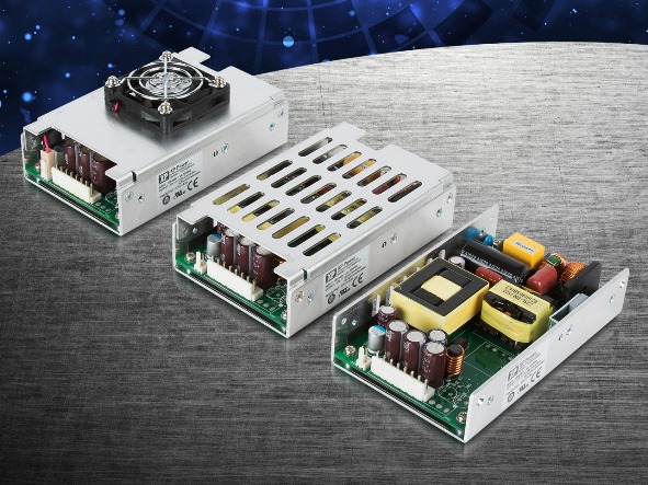 AC/DC Power Supplies Include Both Industrial and Medical Safety Approvals in a Small U-channel Footprint