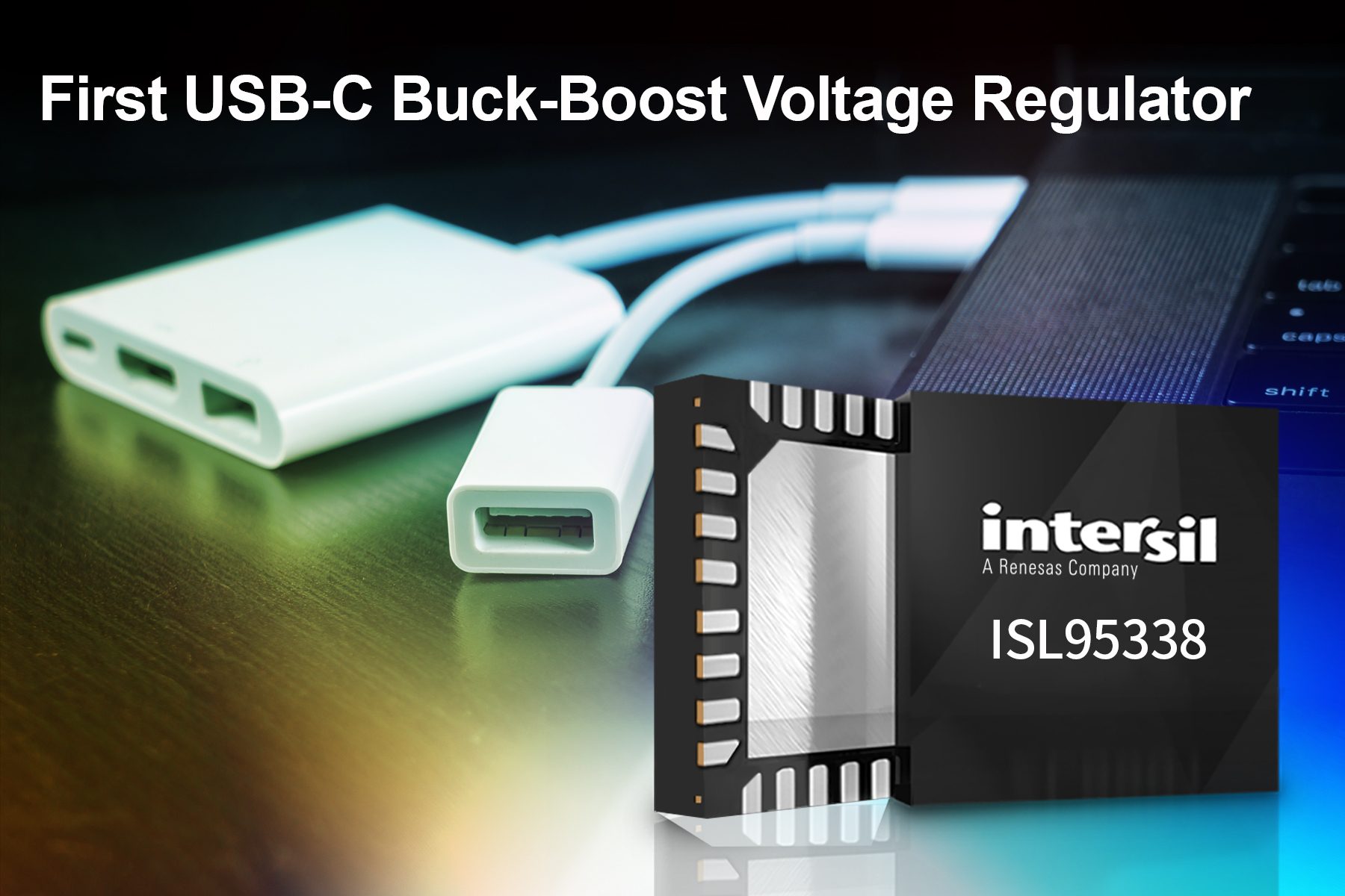 Single-chip ISL95338 Replaces two Converters, Enables USB PD3.0 Bidirectional Voltage Regulation