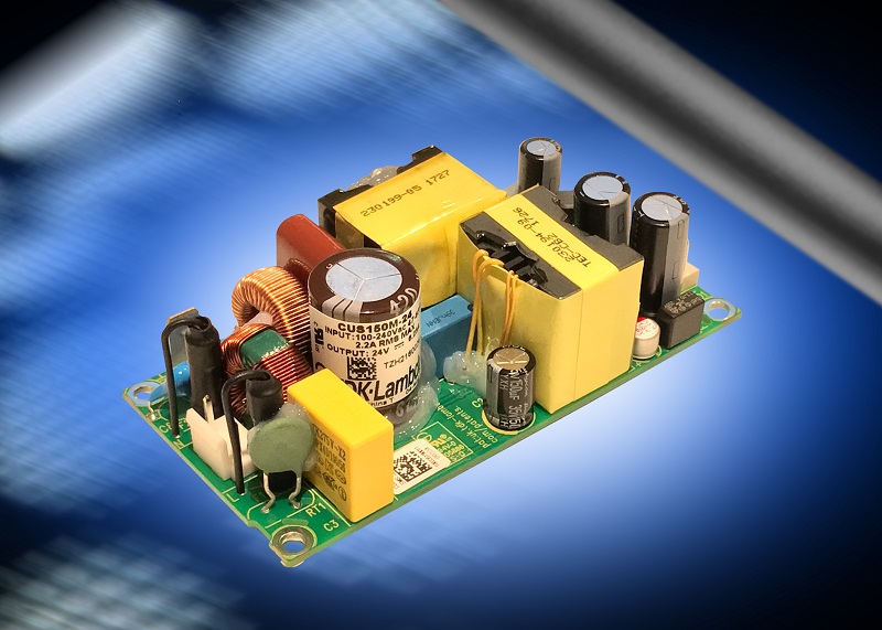Fan-less class I or II medical and industrial power supplies operate in temperatures up to 80°C