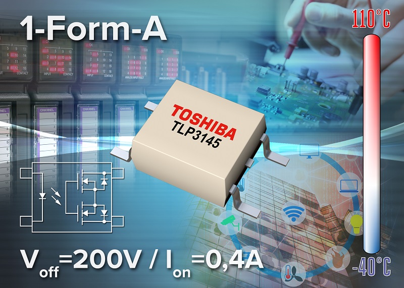 Toshiba releases medium voltage, high current photorelay in small package