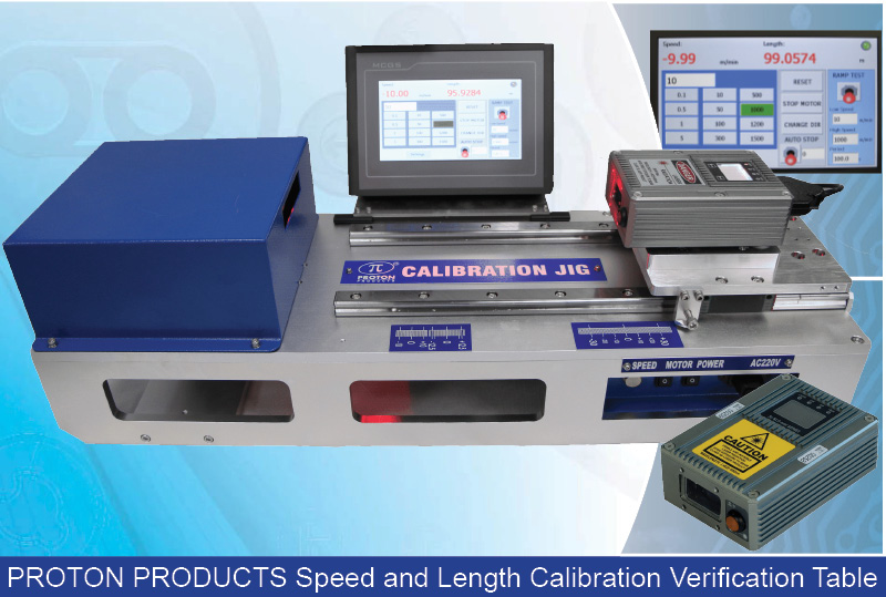 Portable Speed & Length Calibration Verification Table Includes run Length of at Least 10,000 m