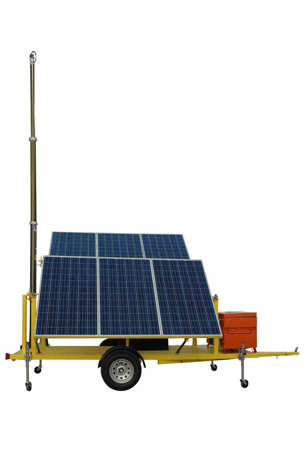 30' Trailer-Mounted, Solar-Powered Generator Features Pneumatic Tower Mast