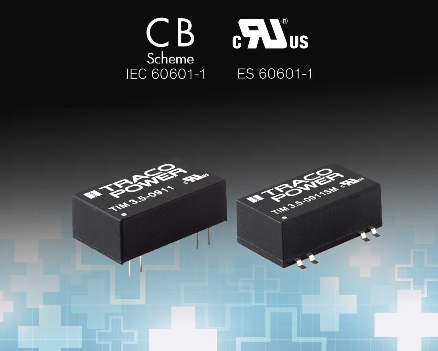 3.5 Watt Medical DC-DC Converters Feature Compact DIP or SMD Package