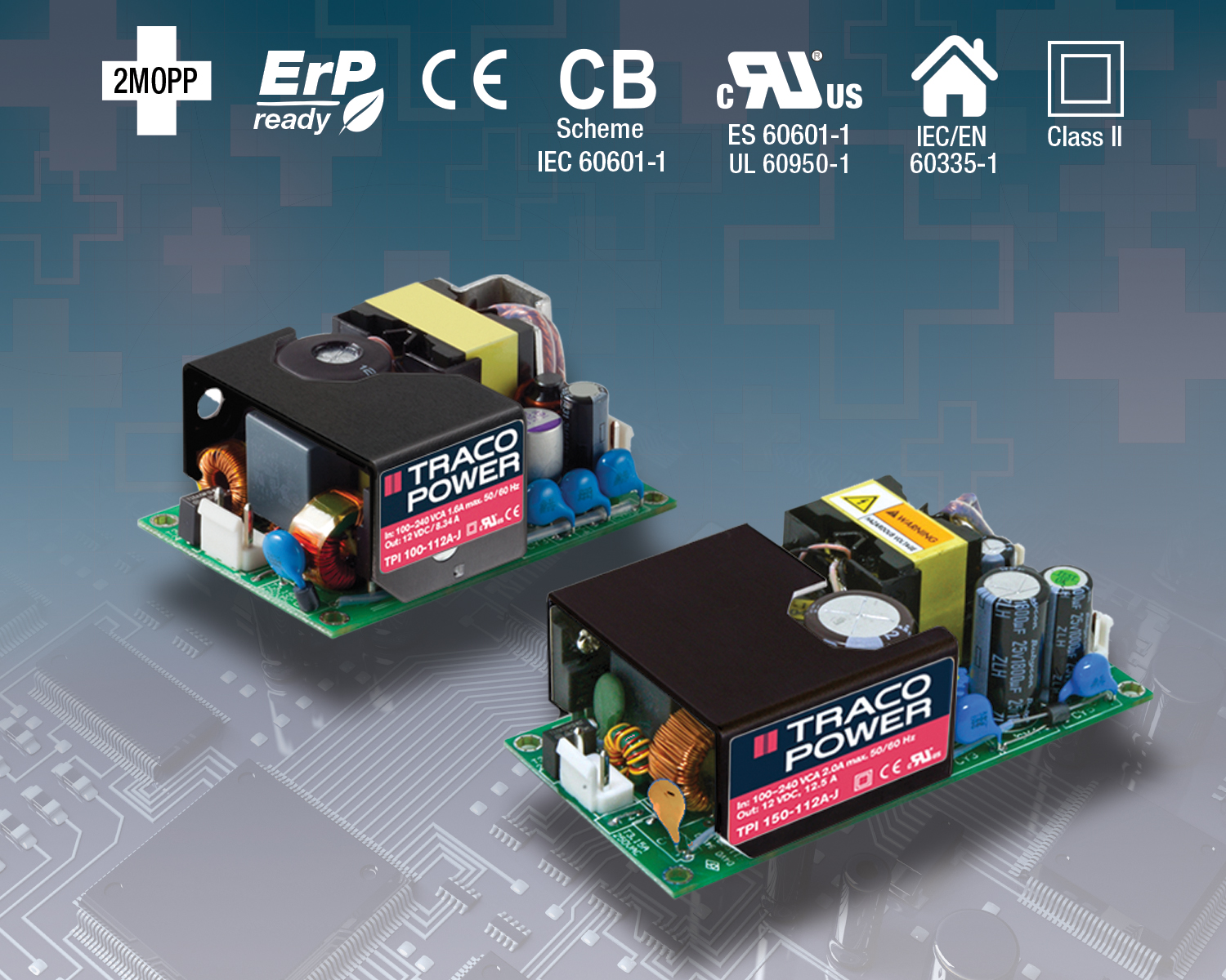 Rugged Power Supplies in Miniature Open-Frame Package