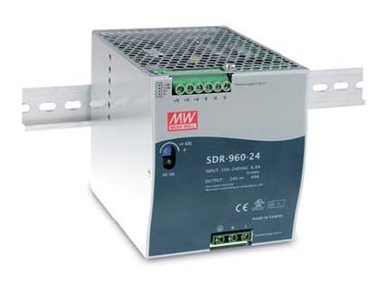 DIN Rail Power Supplies Features Operation From 90-264VAC