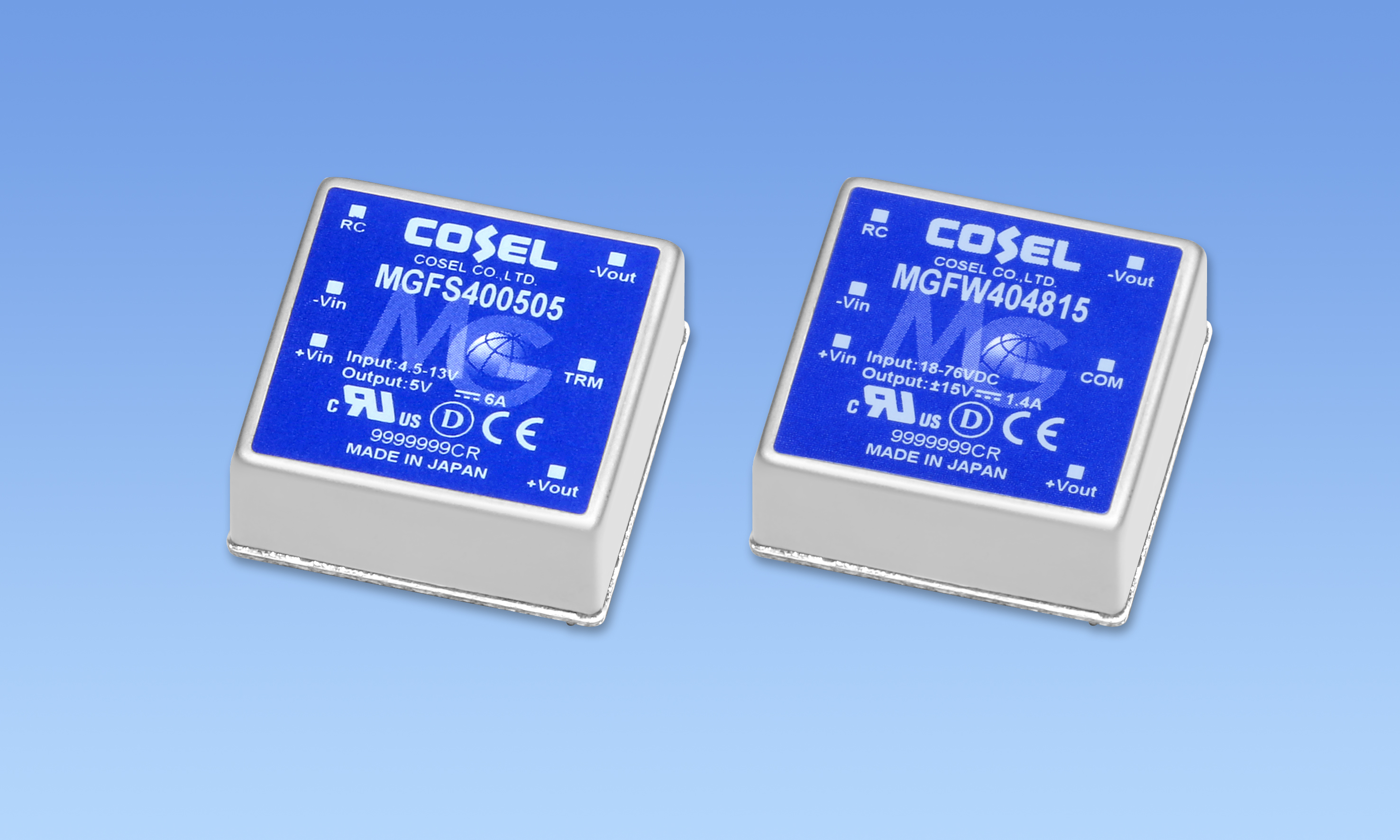 COSEL’s very high reliability 40W DC/DC converter for demanding applications offers 10 year warranty
