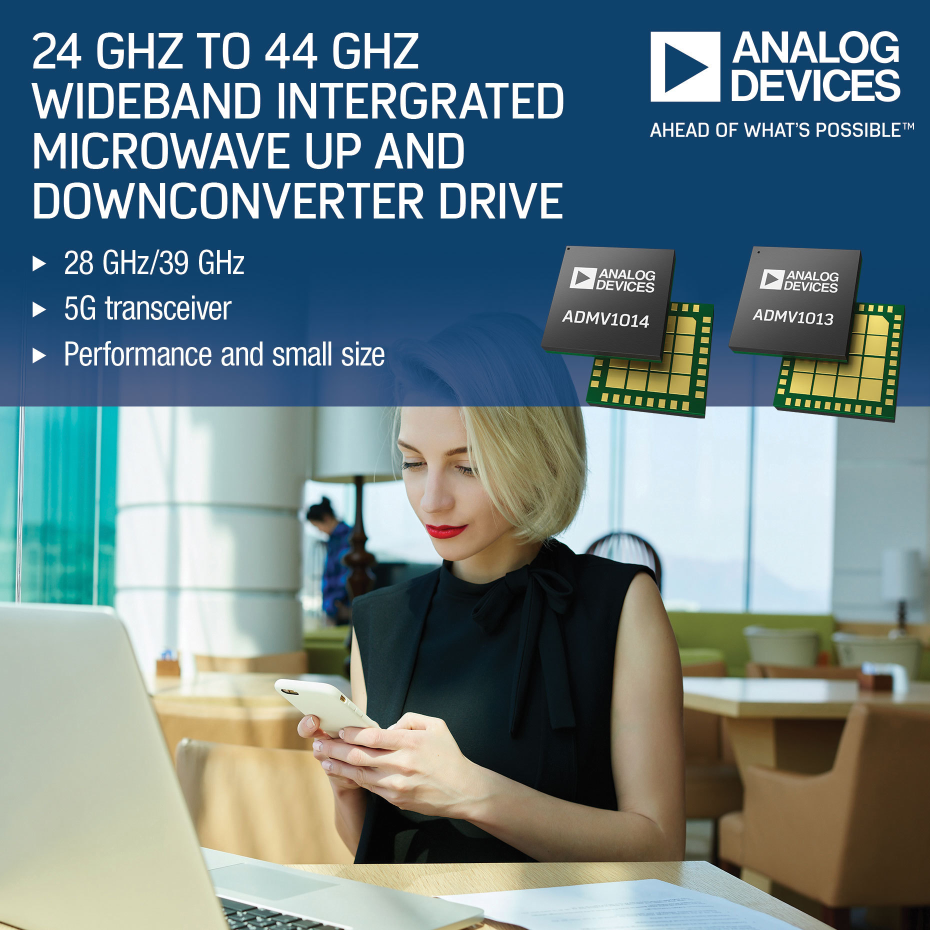 Integrated Microwave Up & Downconverter With Wide Frequency