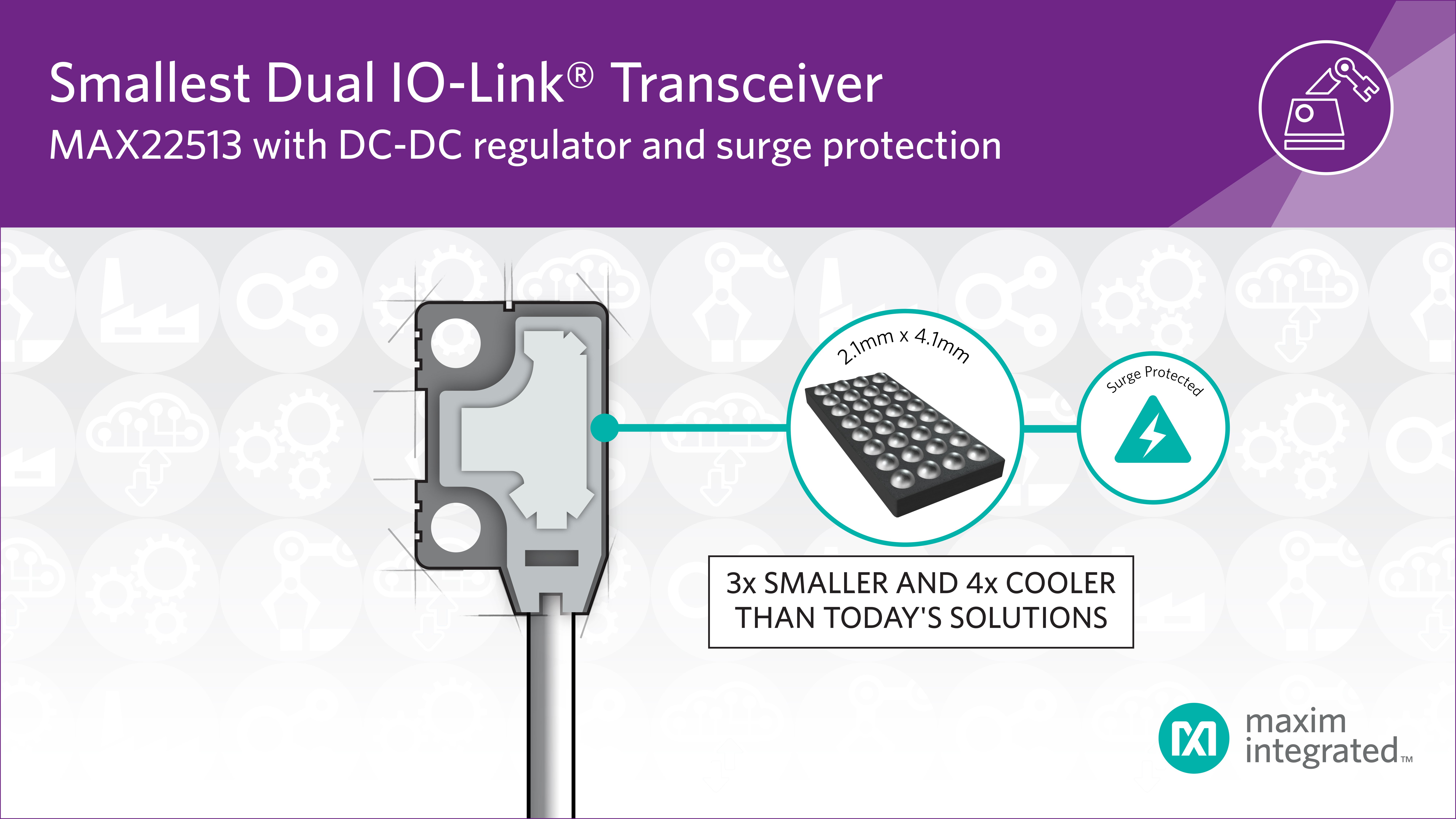IO-Link Transceiver with Integrated DC-DC Buck Regulator