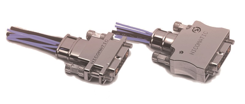 2mm MIL-DTL-83513G DMM connectors with 360° EMC backshells