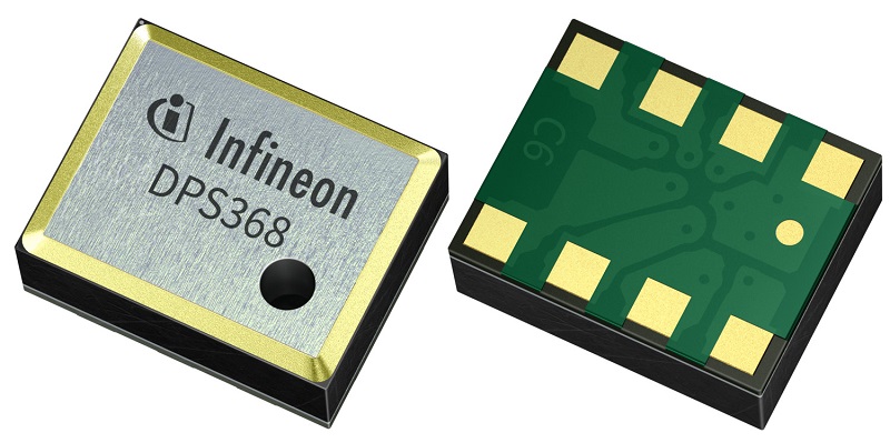 Ultra-small barometric pressure sensor DPS368 from Infineon