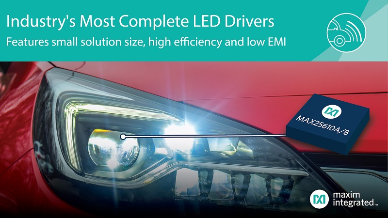 Compact LED Drivers Provide High Efficiency and Low EMI