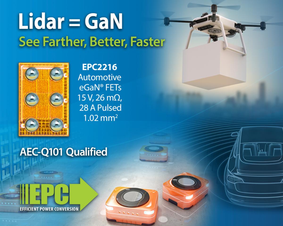 eGaN FET Helps Time-of-Flight Lidar Systems 'See' Better