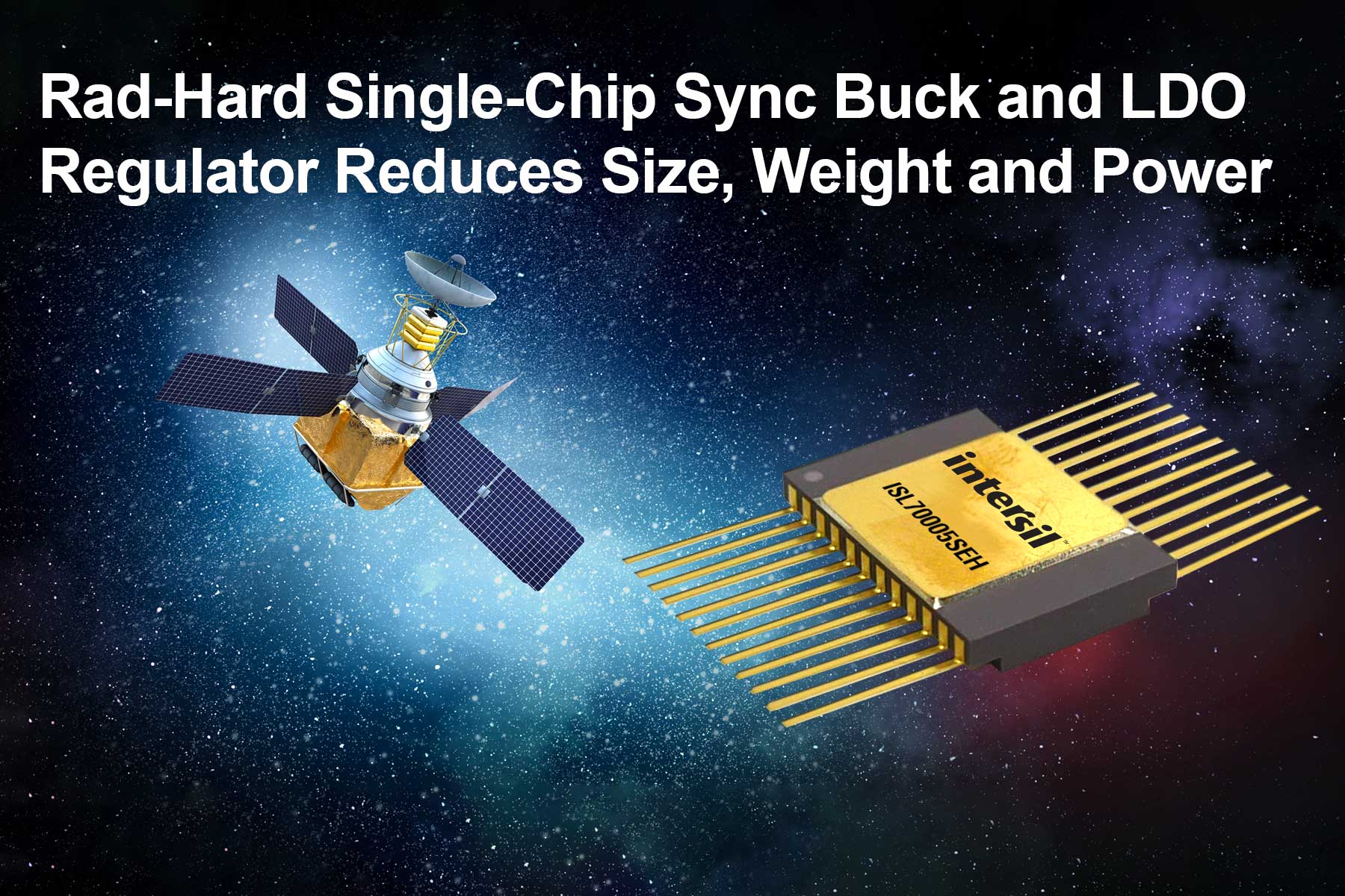 Buck, Low Dropout Regulator for Satellite Power Applications