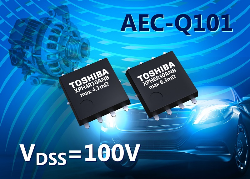 Toshiba announces 100 V N-channel automotive MOSFETs